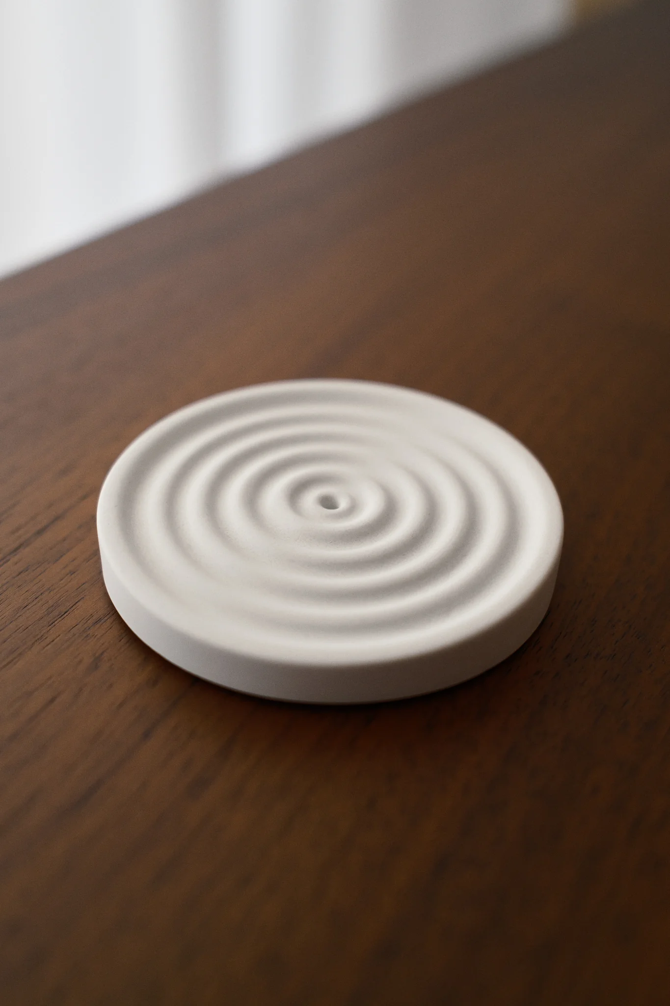 Concrete Incense Holder - Ripple (Grey/White) - Image 7