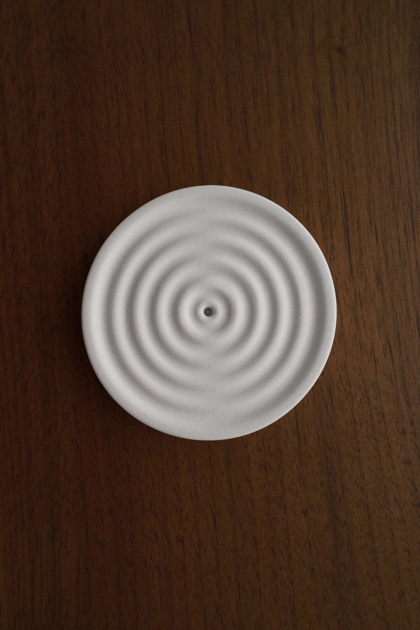 Concrete Incense Holder - Ripple (Grey/White) - Image 8