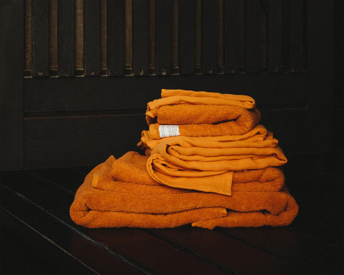 Heavy Towel - Hand Towel - Burnt Orange - Image 3