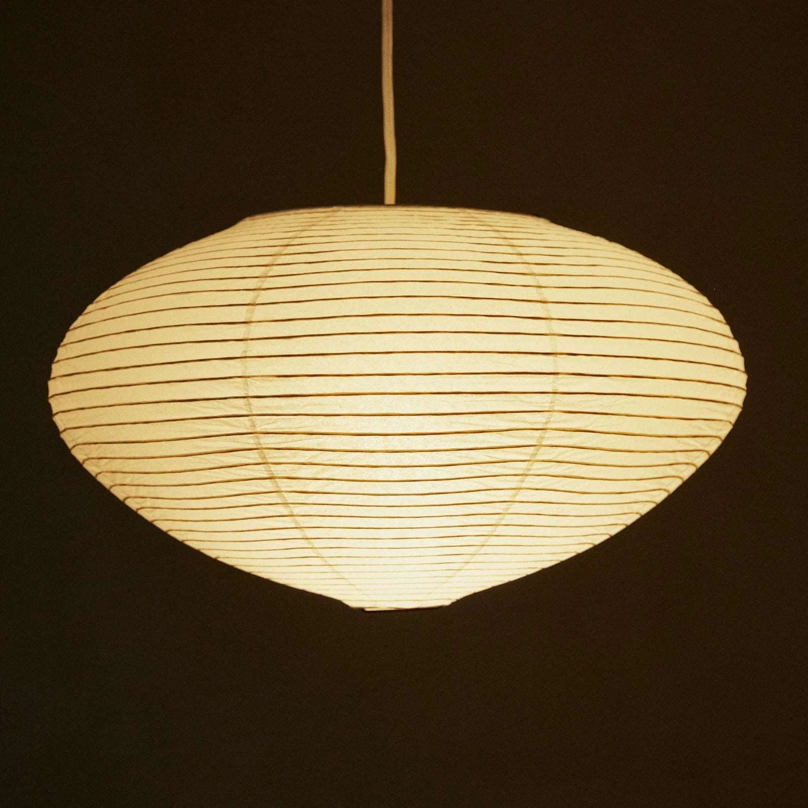 Japanese Style Saucer-Shaped Paper Lamp Shade 45cm - Image 4