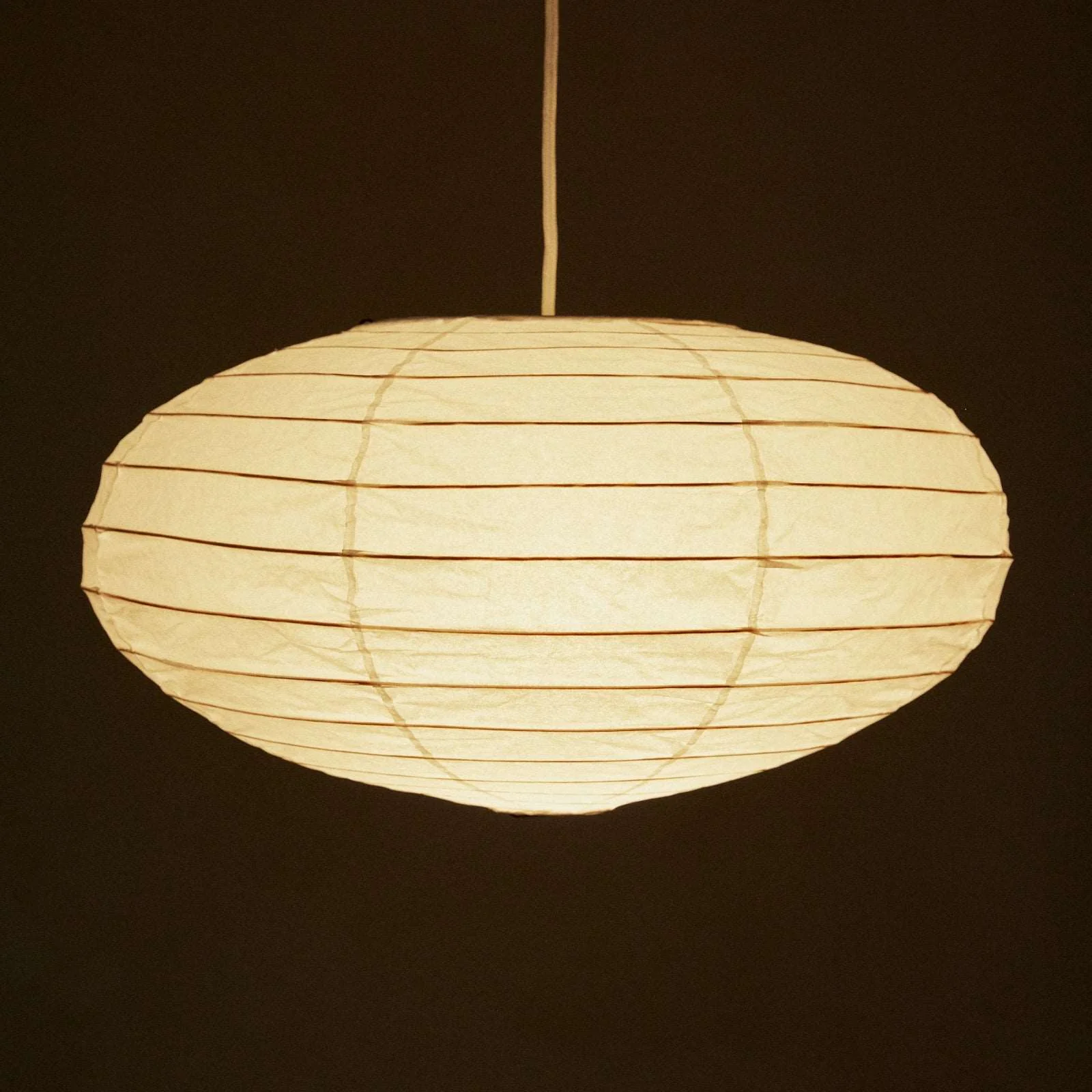 Japanese Style Oval-Shaped Paper Lamp Shade 50cm - Image 4