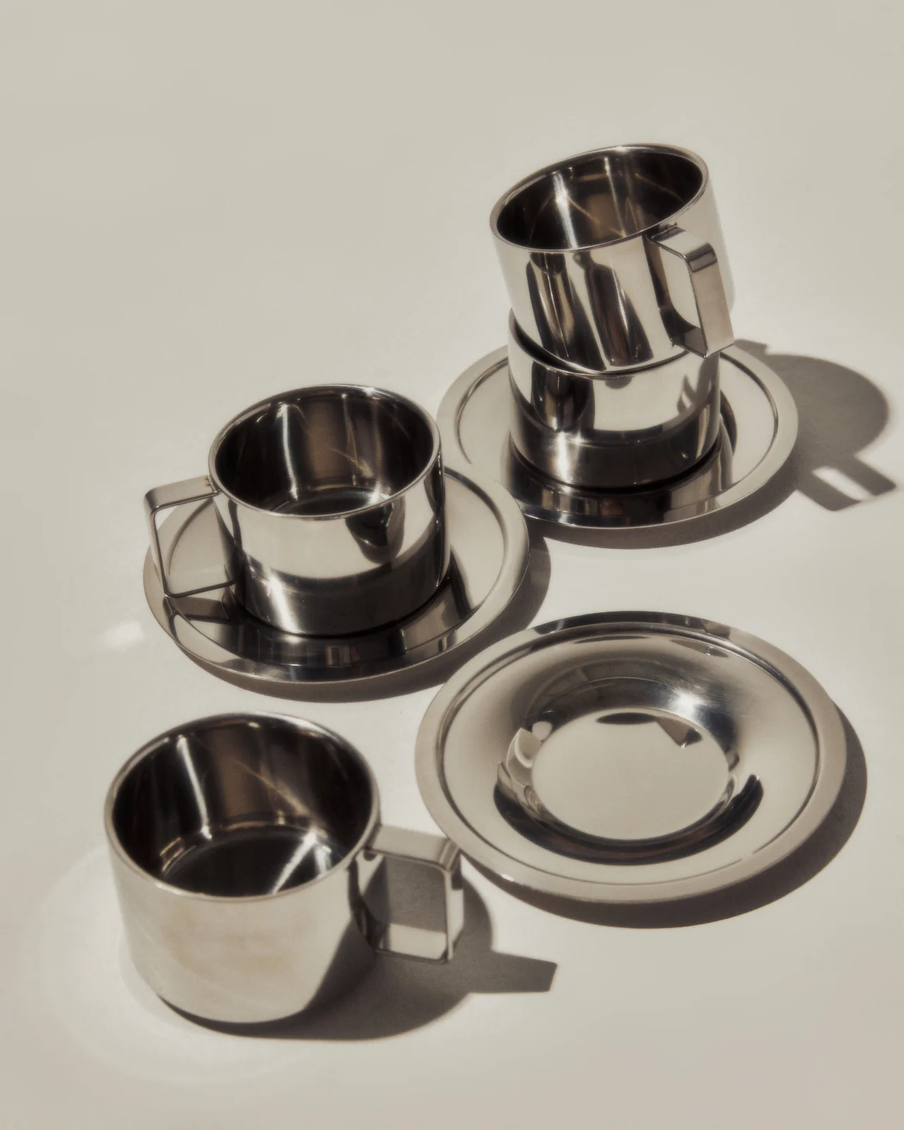 Stainless Steel Coffee Mug Set - Image 3